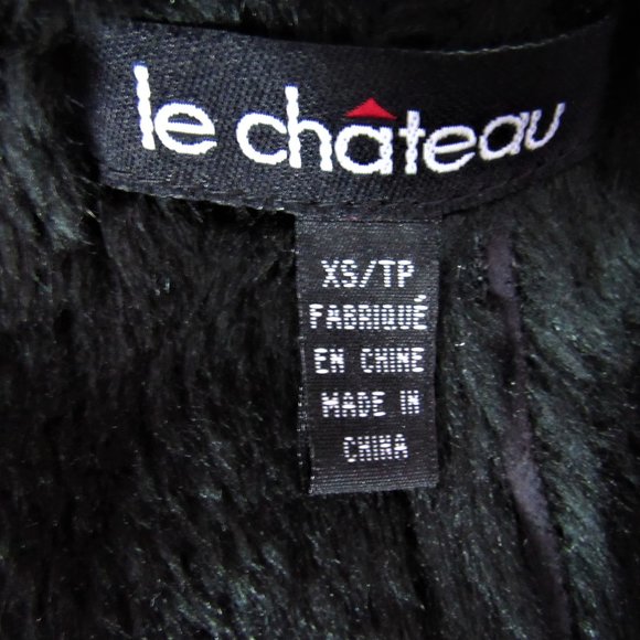 le chateau Faux Suede Fur Collar Short Winter Jacket - Picture 7 of 8